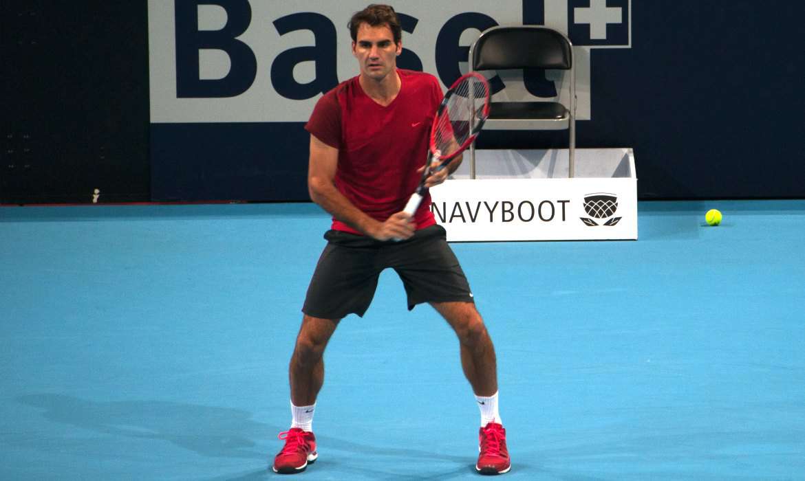 roger federer entrainement