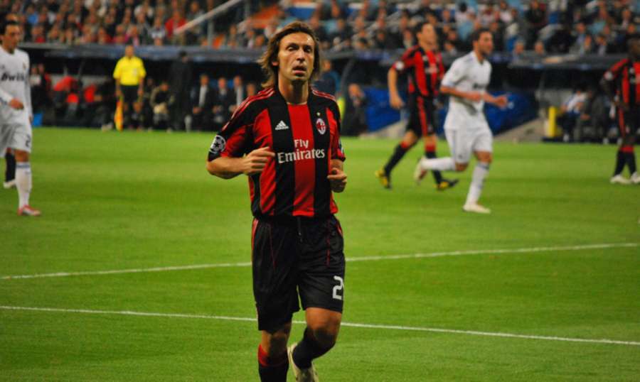 andrea pirlo ac milan vintage real madrid