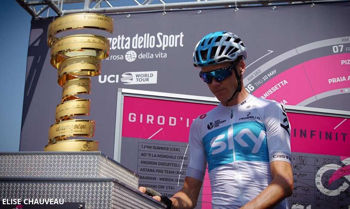 chris froome cyclisme tour d’italie giro 2018 Elise Chauveau chris froome cyclisme tour d'italie giro 2018