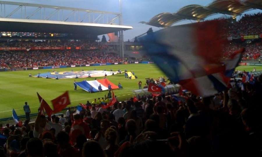 stade de gerland foot equipe de france turquie 2009