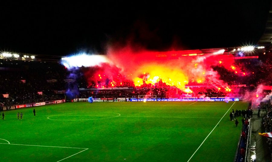 ultras france strasbourg stade de la meinau