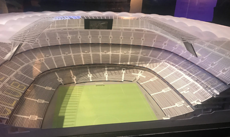 maquette nouveau stade camp nou fc barcelone