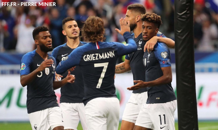 football equipe de france griezmann coman