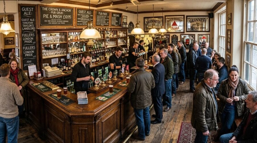 Pub de supporters (Angleterre)