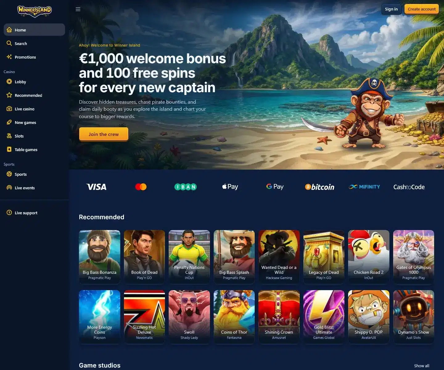 Winner Island screenshot
