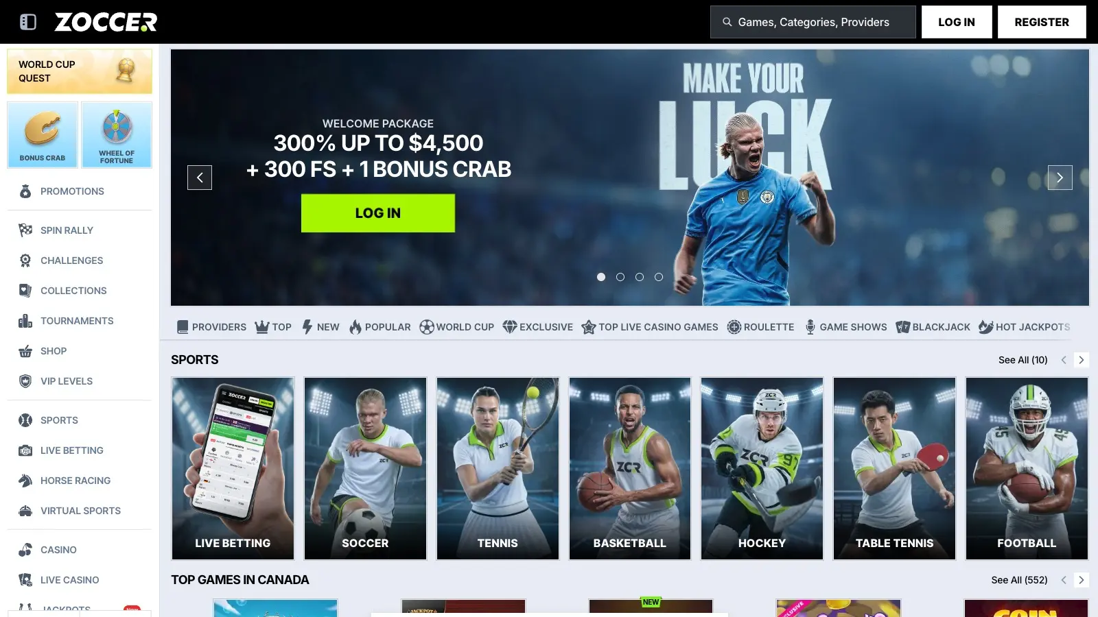 Zoccer screenshot